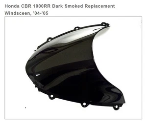 Honda CBR 1000RR DARK SMOKE Double Bubble Replacement Windshield, '04-'05 - Picture 1 of 4