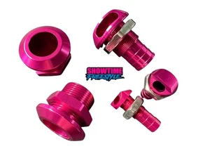 Kawasaki Jet Ski 89+ Pink Billet Fitting Pack Bilge , Bypass , Bow Eyes 550 650 - Picture 1 of 1