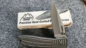 Outdoor Edge Magna Liner 4" Folding Knife Stainless Steel Blade, Aluminum Handle - Picture 1 of 7