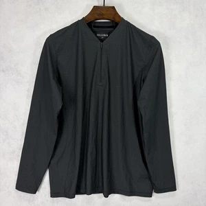 Vollebak 1/4 Zip Pullover Herren Large Kohlefaser schwarz gestreift Performance - Bild 1 von 10