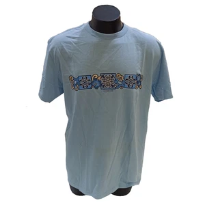 Gildan Softstyle Hawaii Men's Blue Floral Turtle  S/S T-Shirt Large L Large New - Foto 1 di 14