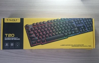 Tastiera Meccanica da gaming rgb T20 T-WOLF - Immagine 1 di 3