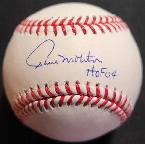 PAUL MOLITOR AUTOGRAPHED OMLB BASEBALL MILWAUKEE BREWERS W/ HOF 04 INSCRIPTION - Picture 1 of 2