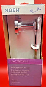 MOEN Toilet Paper Holder DN0708CH - Double Post Pivoting - Modern - Chrome - Picture 1 of 3