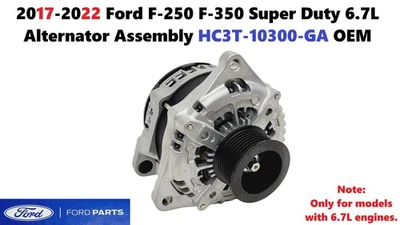 2017-2022 Ford F250 F350 Super Duty 6.7L Alternator Assembly HC3T-10300-GA - Image 1 of 4