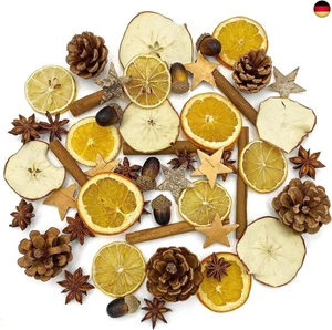 52 Stücks Weihnachtsdeko Adventskranz Set, Weihnachten Bastelset Naturdeko mit  - Bild 1 von 7