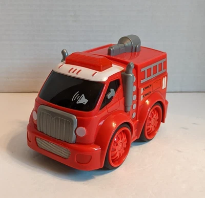 Red Plastic Fire Dept Fire Truck Lights And Sound Pretend Play - Image 1 of 4