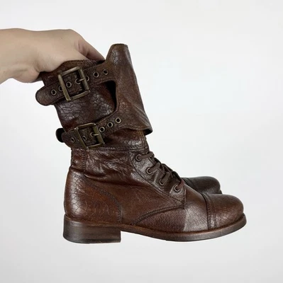 De Colección Allsaints Botas de Cuero Combate Motociclista Militar Avant Garde Archivo Mujer 36 Foto 1 de 4