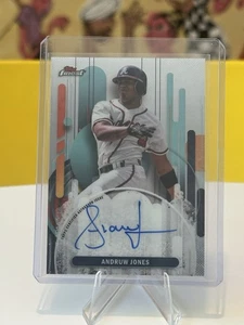 2025 Topps Finest - Andruw Jones On Card Auto REFRACTOR ATLANTA BRAVES - Picture 1 of 2