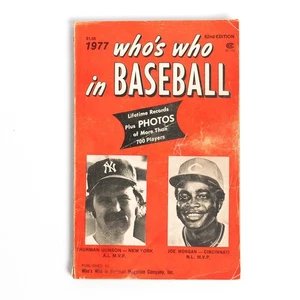 1977 Who'S Who im Baseball Jahrbuch Joe Morgan Thurman Munson Cover 62. Auflage - Bild 1 von 4