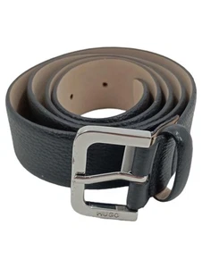 HUGO HUGO BOSS Cintura Uomo Nera Pelle Casual Logo (IT 89, EU 85) - Foto 1 di 2