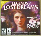 Video Game Pc Legends Of Lost Dreams A Hidden Object 6 Pack New Sealed Jewel