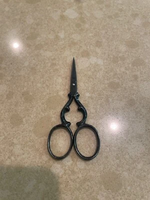 Fancy Antique Gingher Embroidery Scissors (Italy) - Image 1 of 3