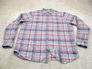 Tommy Bahama Shirt Mens XLT Gray Plaid Canyon Beach Flannel Casual Button Up - Picture 1 of 11