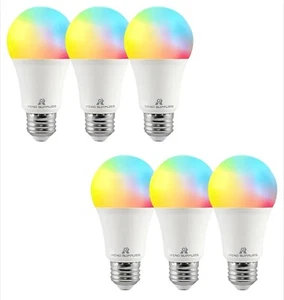 Smart Light Bulbs, A19, 8W, RGBW Color Changing Light Bulbs with App Control - Picture 1 of 9