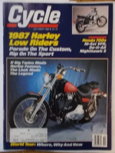 Cycle Motorcycle Magazine Harley-Davidson (1986 October) (Magazine) - Picture 1 of 6