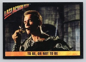 Tarjeta coleccionable de la película Last Action Hero 1993 ser o no ser 20 - Imagen 1 de 2