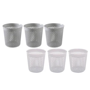 6 Pcs Makeup Brush Storage Container Simple Style Pen Holder Hollow Basket - Picture 1 of 12