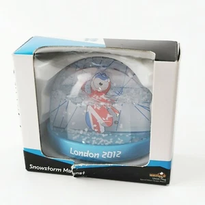 ~ Official London 2012 ~ Wenlock ~ Snowstorm Magnet ~ Olympic Games ~ Blue ~ - Picture 1 of 7