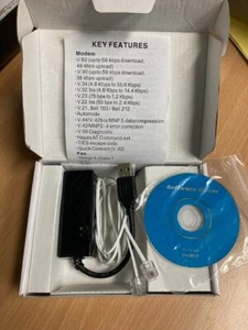 External 56K USB Fax Modem V.92 - Picture 1 of 3
