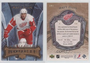 2007-08 Upper Deck Artifacts /999 Matt Ellis #191 Rookie RC