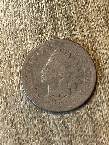 1874 Indian Cent G Cover