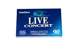 Cinta cassette Goldstar Live Concert 90min nueva LIVE-90 Position Normal - Imagen 1 de 2