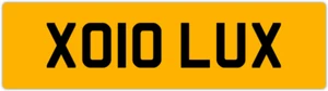 X LUX π LUXURY LIMO LX PRIVATE REGISTRATION CHERISHED CAR NUMBER PLATE XO10 LUX - Picture 1 of 4