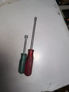 2 Nut Drivers Xcelite 1/4"&3/8" USA - Picture 1 of 8