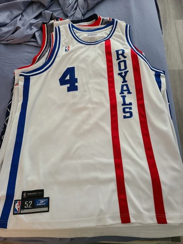 Reebok Authentic Sacramento Kings Chris Webber Jersey 52 HWC Alt Rare 52 2xl Xxl Cover