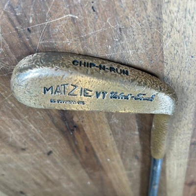 Vintage Matzie USA VT Velvet Touch Marlin Brass Chip-N-Run Putter 35” RH - Image 1 of 4