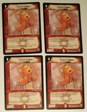 4 x Cocco Lupia DUEL MASTERS ORIGINAL CARDS NM/EX