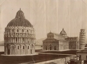 Fotografías vintage paisaje arquitectura pise, Bapsitere, Italia c. 1900 - Imagen 1 de 8