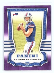 2017  Panini Nathan Peterman #105 RC  Buffalo Bills Rookie