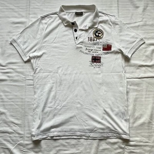 napapijri herren polo t shirt vintage s weiß - Bild 1 von 8