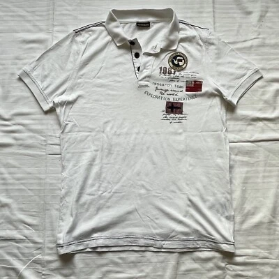 napapijri hombre polo t shirt vintage s blanco - Imagen 1 de 4
