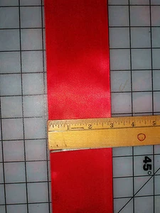 3" Red Satin Ribbon, 5 yards - Picture 1 of 1