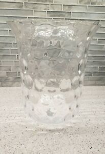 Partylite Hurricane Glass Thumbprint Candle Holder Seville Replacement 