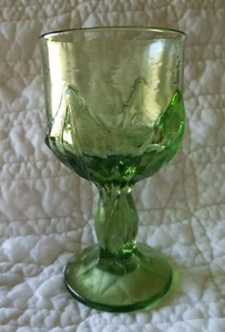 Franciscan Tiffin Cabaret Liberty Green Heavy Pressed Water Goblet(s) - Picture 1 of 6