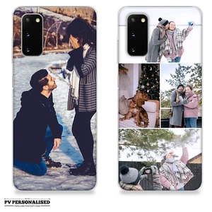 Funda de silicona personalizada para teléfono con collage de una foto para Samsung Galaxy S20+ - Imagen 1 de 9