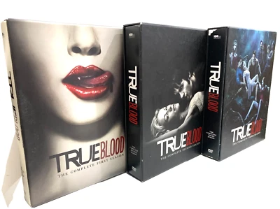 True Blood DVD Season 1 2 3 NTSC Region 1 Collectors Box Set TV Series LIKE NEW - Image 1 of 4