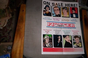 Pioneer Comic Strip Promo Poster MODESTY BLAISE,PRINCE VALIANT, X-9, HAZ,etc. - Picture 1 of 1