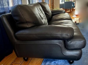 Roche Bobois Leather Sofa - Picture 1 of 13