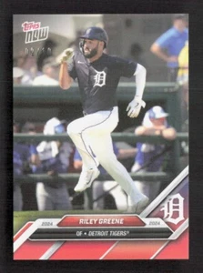 2024 Topps Now #OD-71 Riley Greene Detroit Tigers RED /10 - Imagen 1 de 2