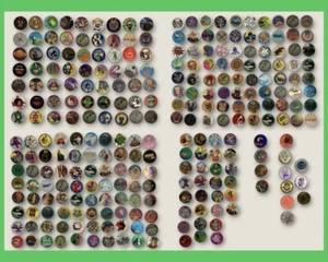 Pogs LOT OF 270+ PIECES - Cardboard/Plastic/Metal/Brass-Assorted Designs! - Picture 1 of 17