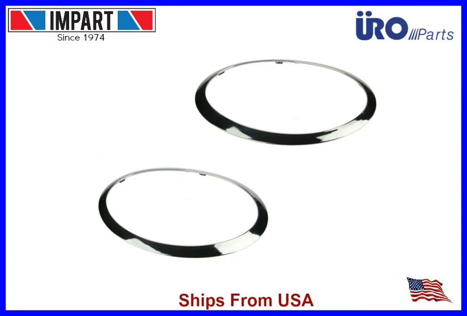 Mini Cooper Headlight Trim Ring Bezel Chrome Both Left and Right Side Foto 1 de 1
