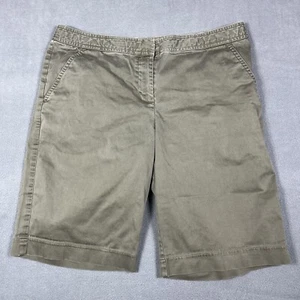 Tommy Bahama Shorts Women Size 8 Olive Green Chino Flat Front Outdoors Ladies - Picture 1 of 10