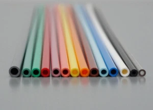 5x Kunststoffrohr 73cm Rundrohr Ø 2,4mm - 9,5mm Kunststoff Stab Kabelkanal Rohr - Bild 1 von 21