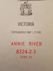 MAP - ANNIE RIVER, Vic 8224-2-3 1:25,000 - Picture 1 of 2