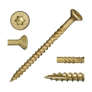 Tan XL1500 Coated Exterior Star Drive Multi-Purpose Deck Screws, 25lb, Approx... - Picture 1 of 6